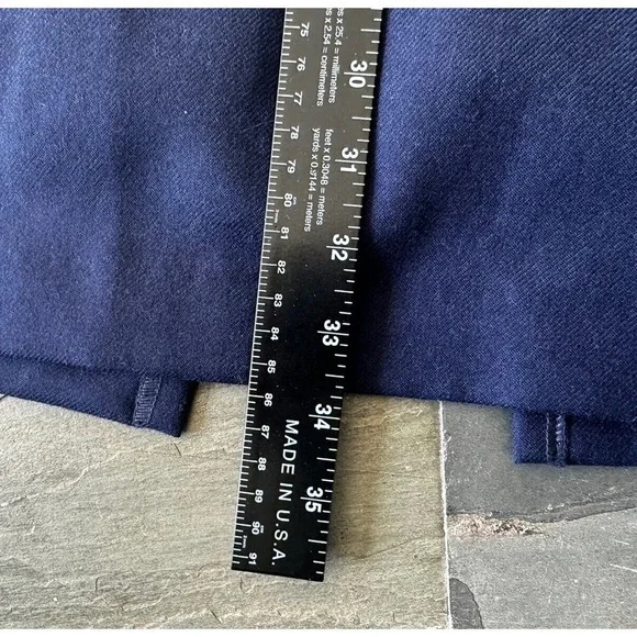 Lake Studio Skirt Midi Ruffle 100% Wool Navy Blue Classic Luxury Sz 42 US 6, M - Picture 11 of 11